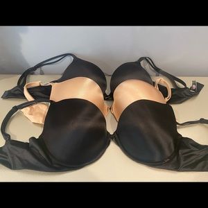 3 Victoria’s Secret Very Sexy Push Up Bras 36DD